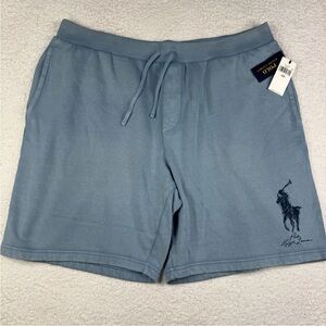 Polo Ralph Lauren Big Pony Men's Size 3XB  Fleece Shorts‎ Blue NWT $125